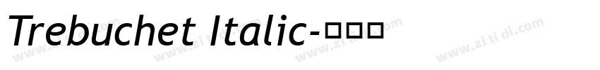 Trebuchet Italic字体转换